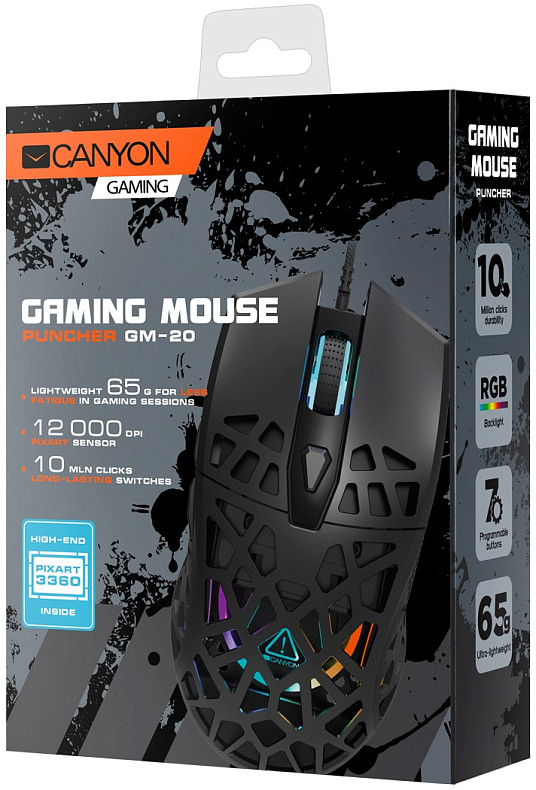 Мышь Canyon Puncher CND-SGM20B Black USB