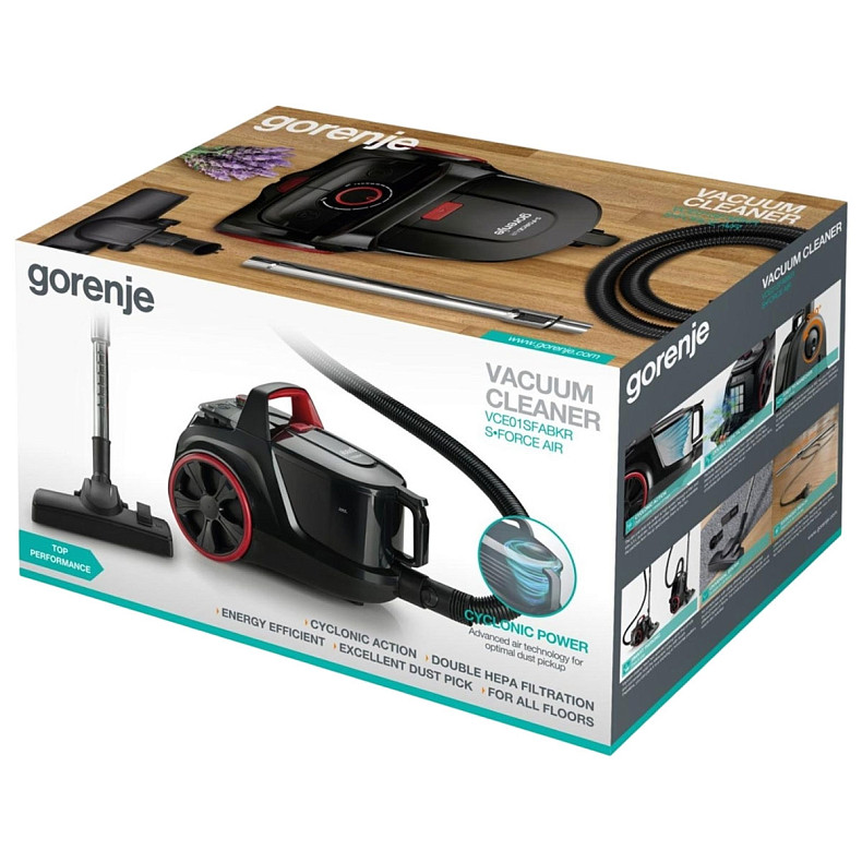 Пилосос Gorenje VCE01SFABKR
