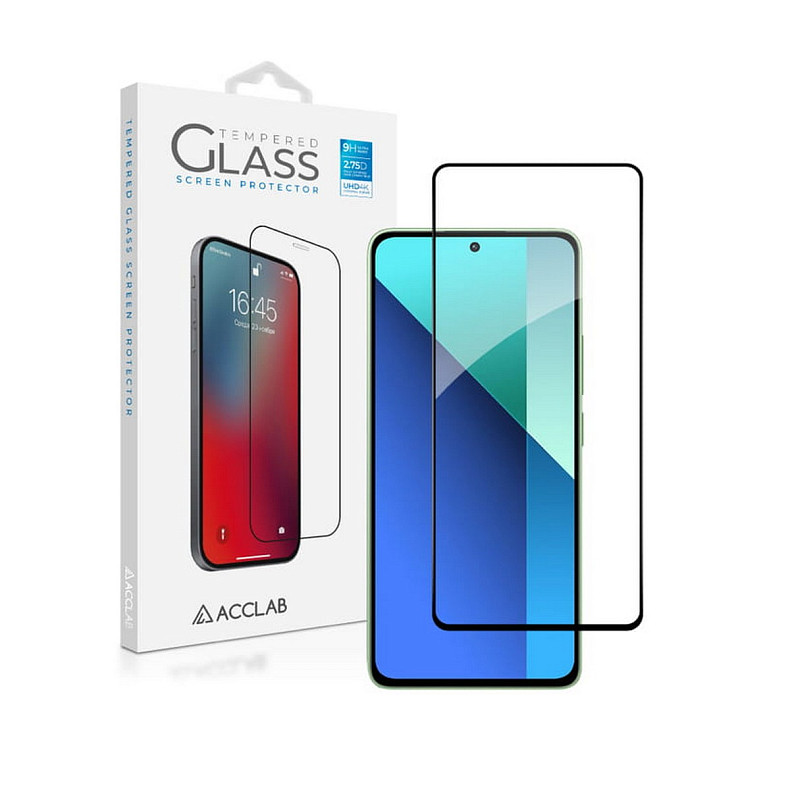 Захисне скло ACCLAB Full Glue для Xiaomi Redmi Note 13 4G Black (1283126583704)