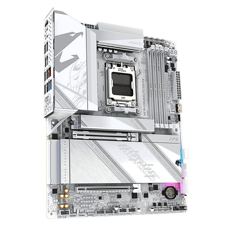 Материнская плата Gigabyte X870 Aorus Elite X3D Ice Socket AM5