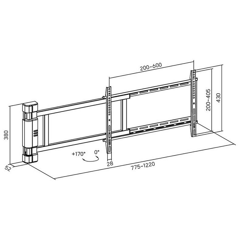 Кронштейн HiSmart HS083984 (VESA600х400)