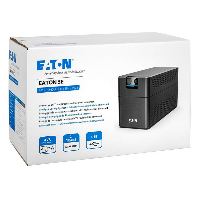 ДБЖ Eaton 5E 1200 USB IEC G2, 1200VA/660W, USB, 6xIEC