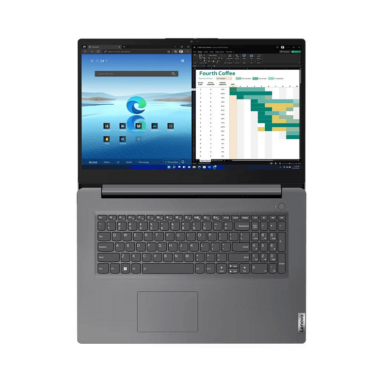 Ноутбук Lenovo V17-G4 17.3" FHD IPS AG, Intel i5-13420H, 16GB, F512GB, UMA, DOS, сірий