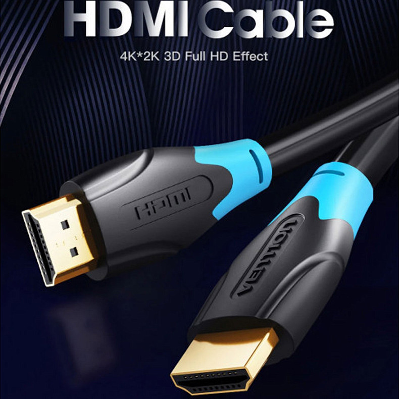 Кабель HDMI M - M, 5.0 м, V2.0, 4K 60Гц, PVC Vention