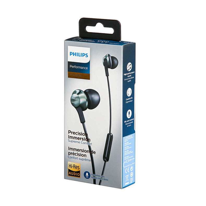 Наушники Philips PRO6105BK Mic Black