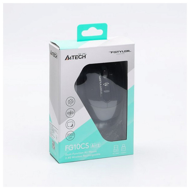 Бездротова миша A4Tech Fstyler FG10CS Air2, сірого кольору