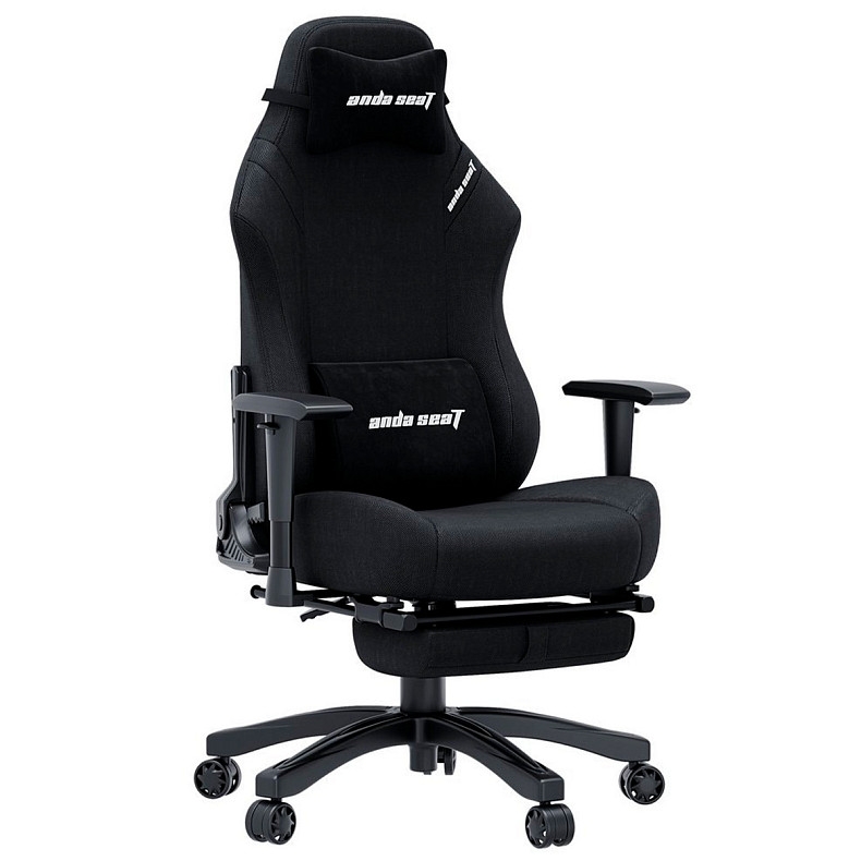 Крісло для геймерів Anda Seat Luna Pro Black Fabric Size L (AD18T-44-B-F)