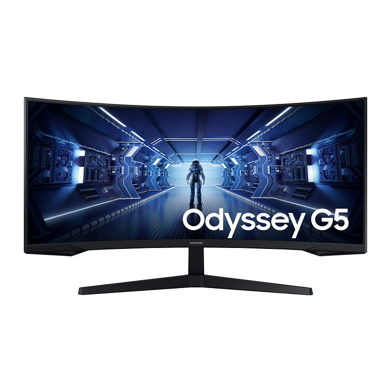 Монитор Samsung 34" Odyssey G5 C34G55TWW D-Sub, 2xHDMI, DP, VA, 3440x1440, 21:9, 165Hz, 1ms, CURVED