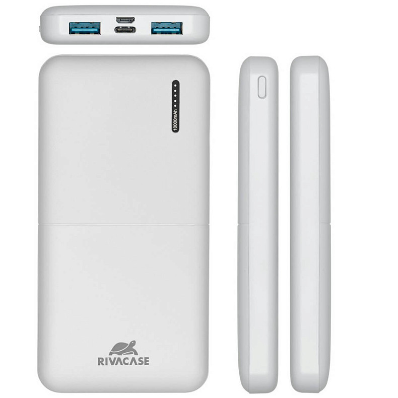 Универсальная мобильная батарея Rivacase Rivapower VA2532 QC3.0 PD3.0 20W 10000mAh White