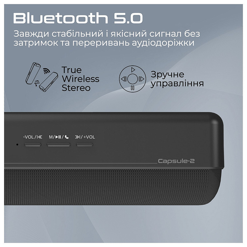 Акустическая система Promate Capsule-2 6W Black