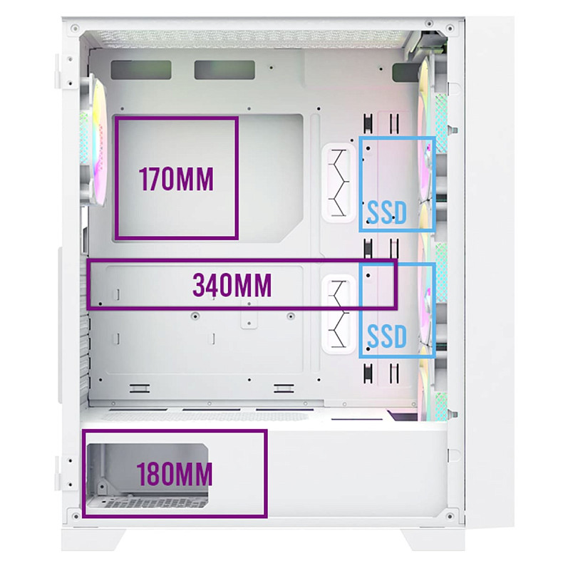 Корпус Montech AIR 1000 PREMIUM (W)