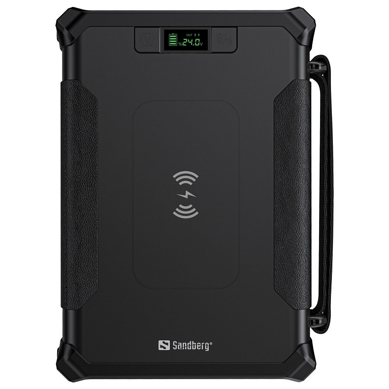 УМБ Sandberg Survivor PD 96000mAh DC84W USB-C60W Cigar Lighter 180W 2USB-A18W,Wireless LiFePo4