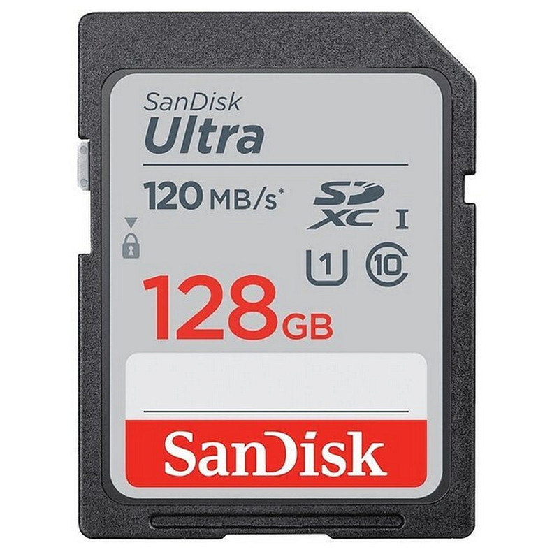 Карта пам'яті SanDisk 128 GB SDXC UHS-I U1 Ultra (SDSDUNB-128G-GN6IN)