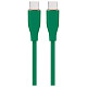 Кабель Cablexpert USB Type-C - USB Type-C (M/M), 3 A, 60 W, 1.5 м, Green (CC-USB2S-CMCM-1.5M-G)