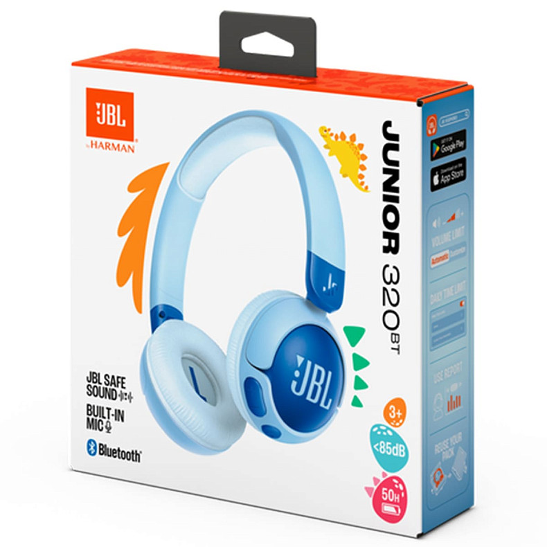 Навушники JBL JR 320BT Blue (JBLJR320BTBLU)