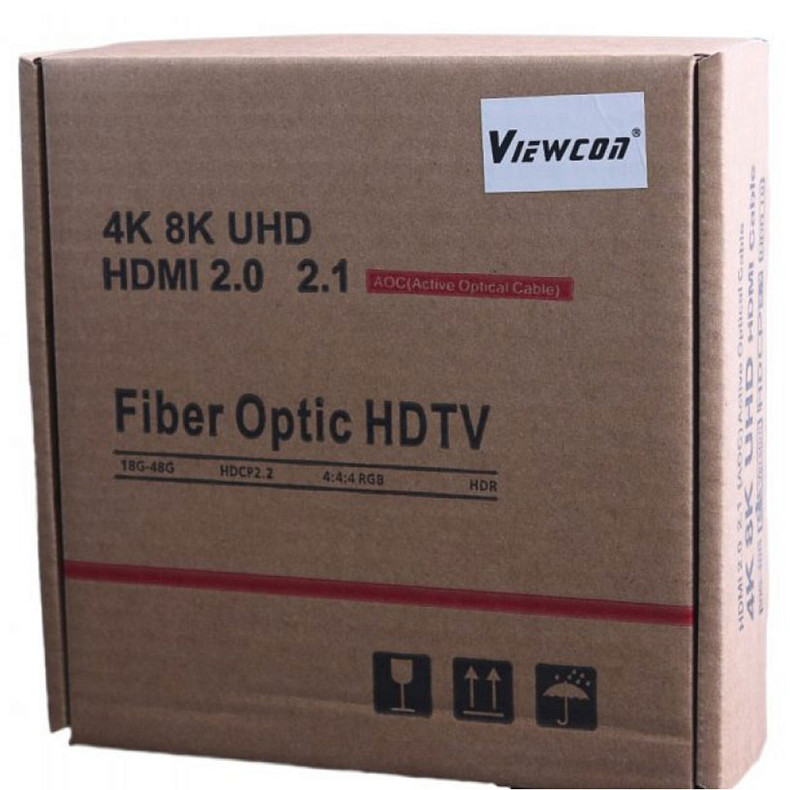 Кабель оптичний (AOC) HDMI V.2.1, 8К 120 Гц, позолочені конектори, 40 м