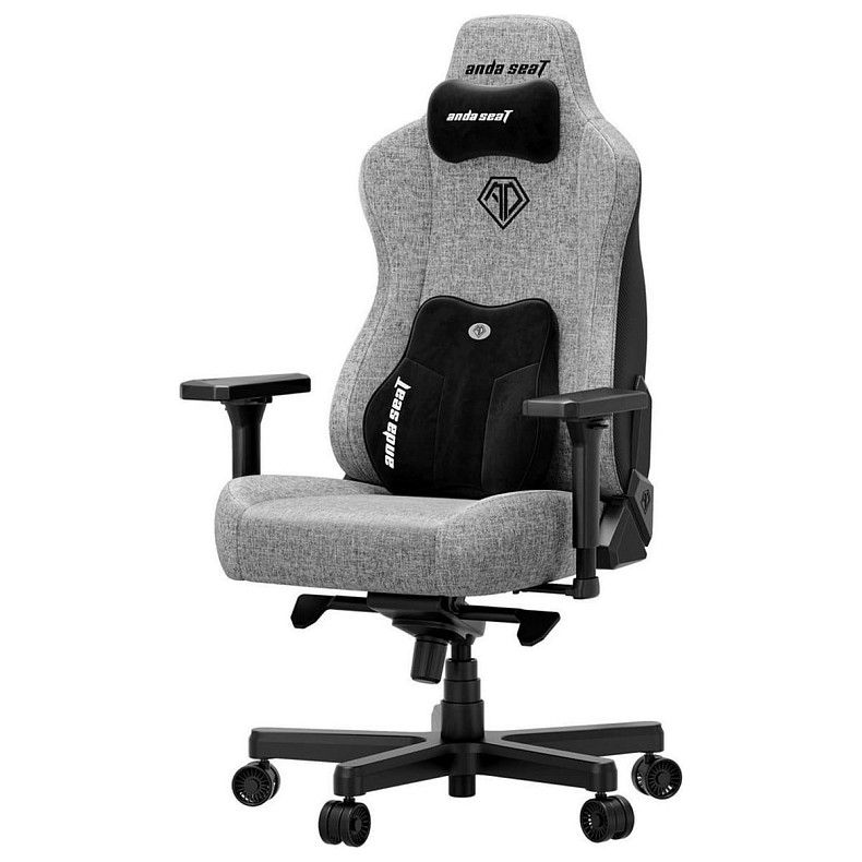 Кресло игровое Anda Seat Kaiser 3E Grey Fabric Size XL (AD23YC-XL-09-G-CF-G01)