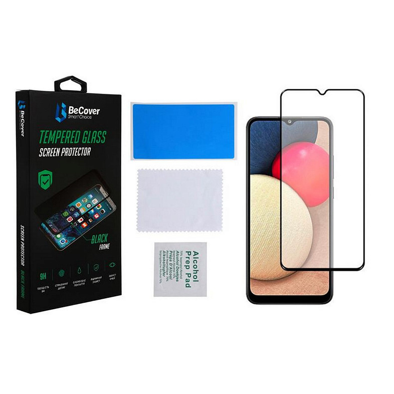 Защитное стекло BeCover для Samsung Galaxy A03s SM-A037 Black (706776)