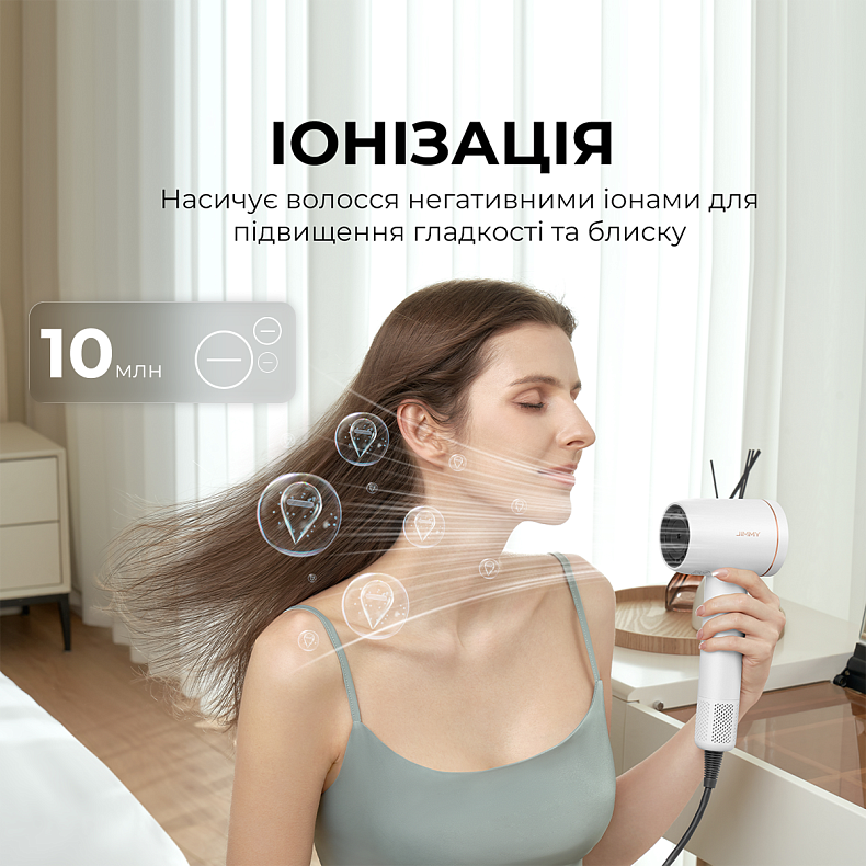 Фен для волосся Jimmy F7 White