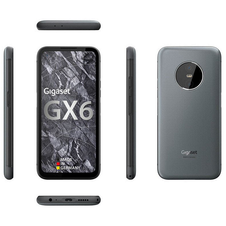 Смартфон Gigaset GX6 IM 6/128 GB Dual Sim Titanium Grey (S30853H1528R111)