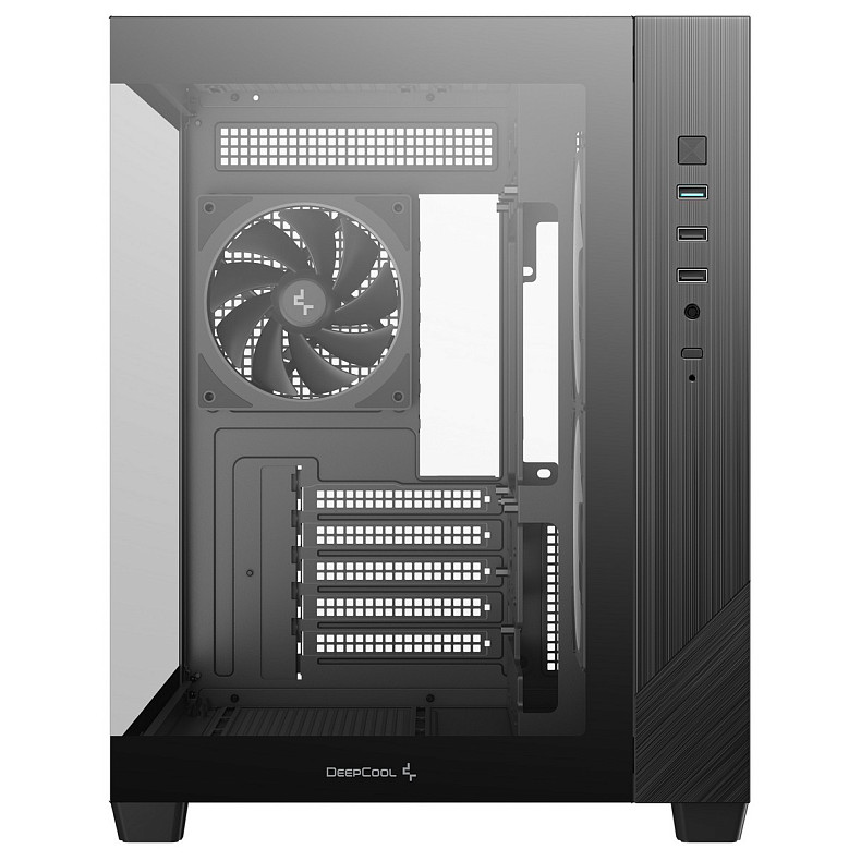 Корпус DeepCool CG330 3F Black (R-CG330-BKNGM3-G) без БП