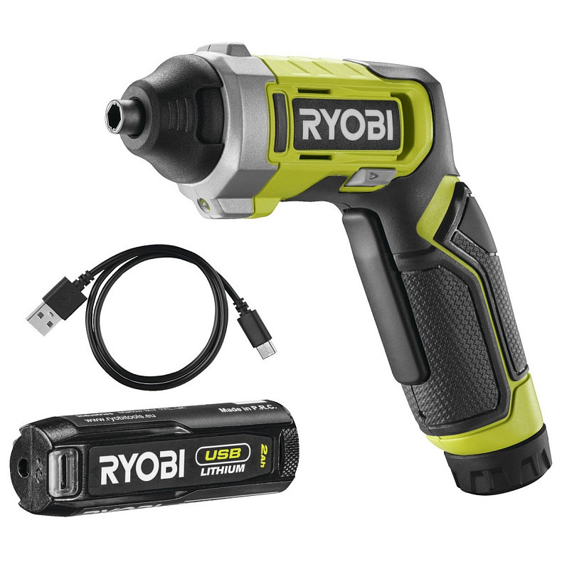 Электроотвертка Ryobi RSD4-120T USB (5133006210)