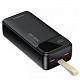 УМБ Choetech 30000mAh, 22,5W PD QC3.0, USB-C In/out, 2xUSB-A Li-pol чорна