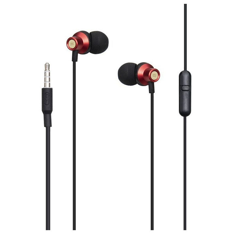Гарнітура XO EP15 In-ear Metal Earphone Red (6920680866182)