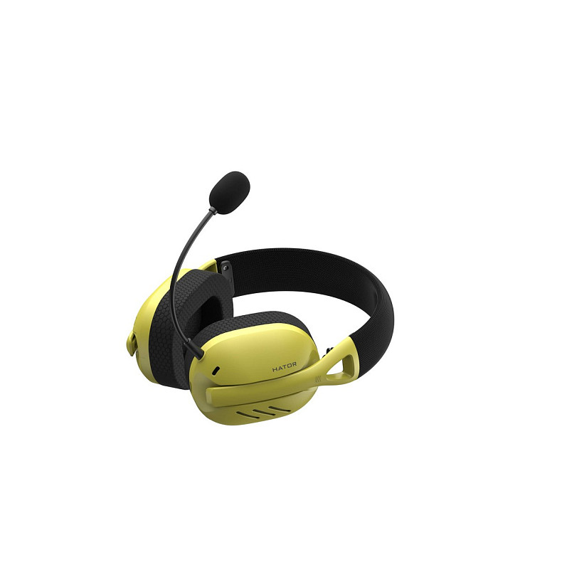 Наушники Hator Hyperpunk 2 Wireless Tri-mode Black/Yellow (HTA-857)