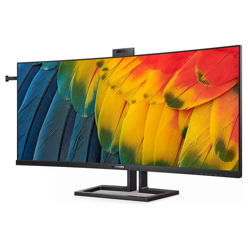 TFT 40" Philips 40B1U6903CH, 5K UHD, IPS, 75Гц, изгн, 2хHDMI, DP, USB-С, RJ-45, USB-hub, cam, HAS