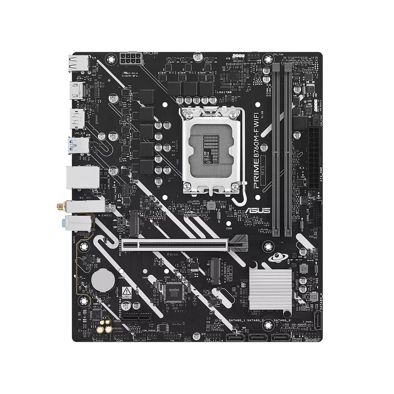 Материнcька плата ASUS PRIME B760M-F WIFI s1700 B760 2xDDR5 M.2 HDMI DP Wi-Fi BT mATX