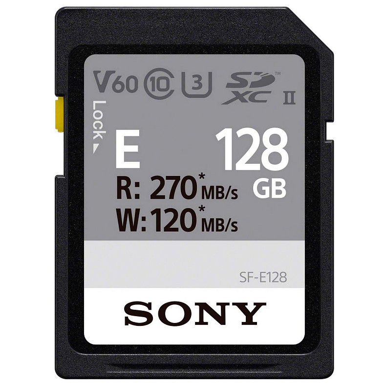 Карта памяти Sony 128 GB SDXC UHS-II U3 V60 SFE128.ET4