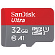 Карта памяти SanDisk 32GB microSDHC C10 UHS-I R100MB/s Ultra + SD