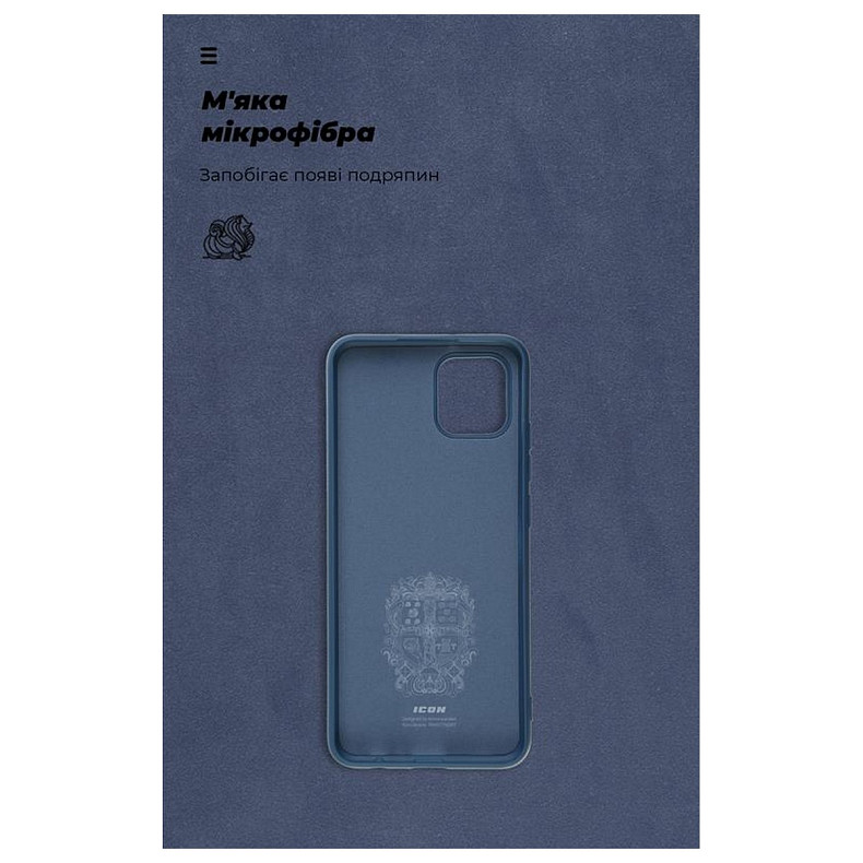 Чохол-накладка Armorstandart Icon для Samsung Galaxy A03 SM-A035 Dark Blue (ARM60876)