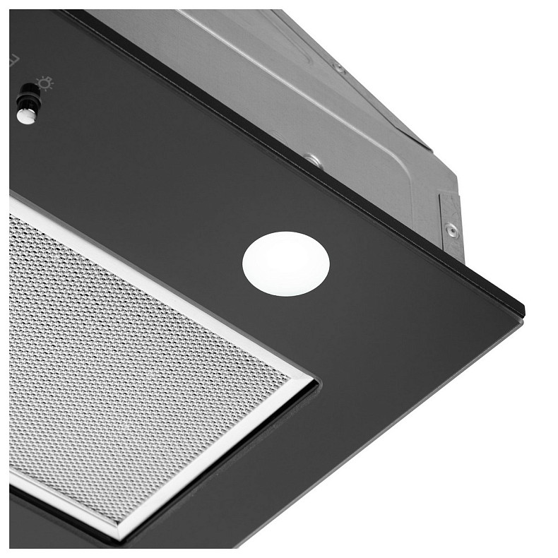 Витяжка Ardesto вбудована, 52см, 700м3ч, скло, 2х1Вт LED, кнопкове, чорний