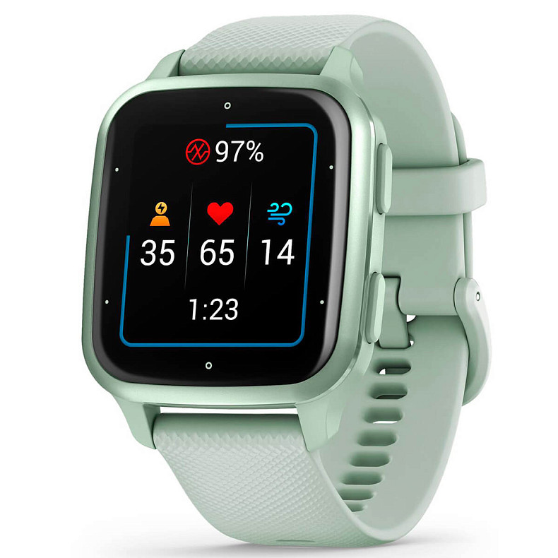 Смарт-годинник Garmin Venu SQ 2 Cool Mint/Metallic Mint