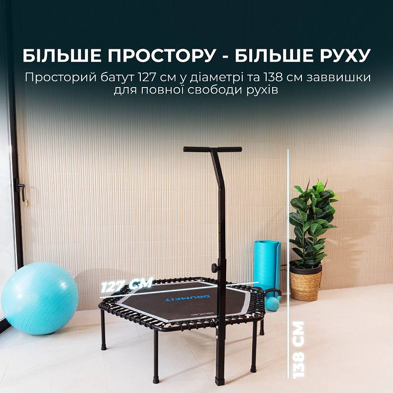 Фітнес-батут Cecotec Drumfit Jump 1270