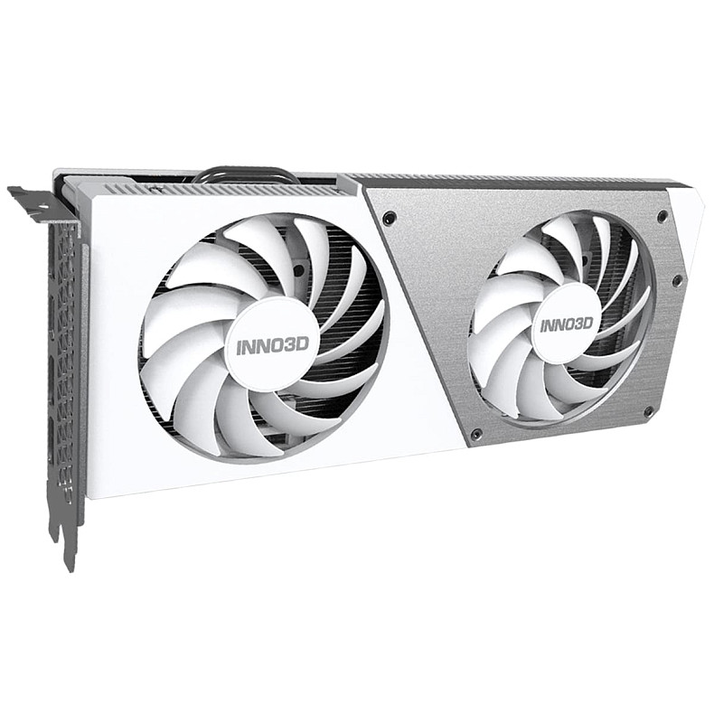 Відеокарта GeForce RTX4060 Inno3D TWIN X2 OC WHITE, 8GB GDDR6, 128bit, PCI Express 4.0 X8 (N40602-08D6X-173051W)