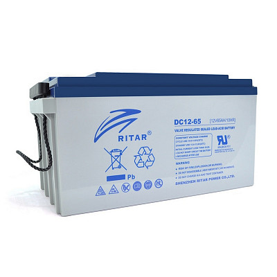 Аккумуляторная батарея Ritar 12V 65AH AGM (DC12-65/07605)