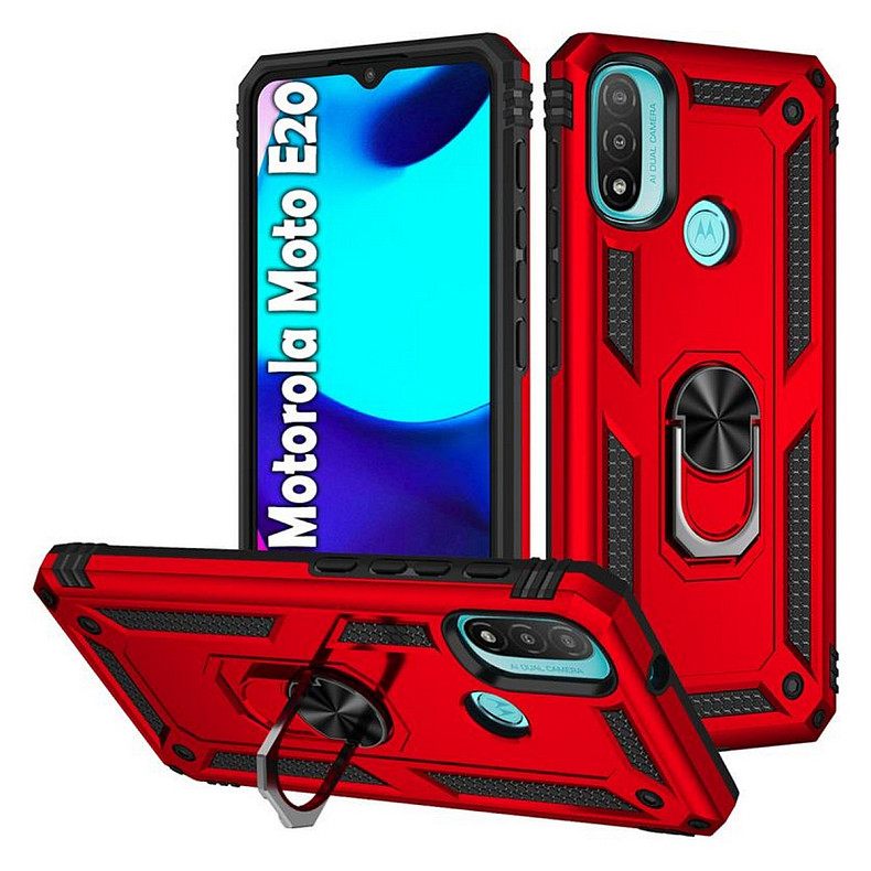 Чeхол-накладка BeCover Military для Motorola Moto E20 Red (708835)