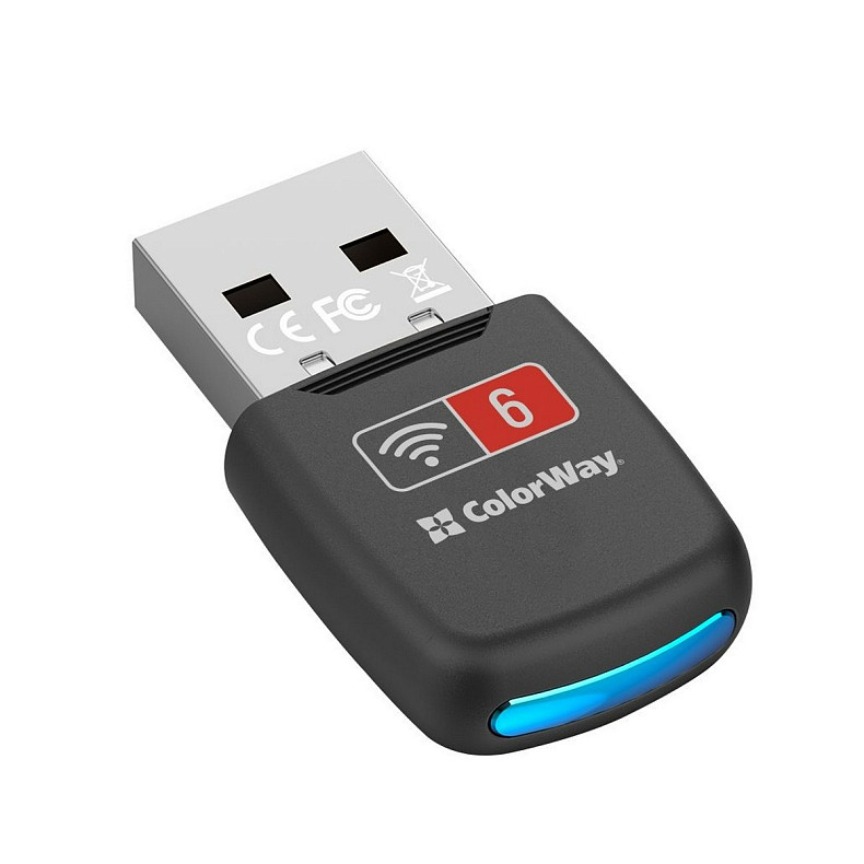 Беспроводной адаптер ColorWay Wi-Fi 6 (CW-AD-W1)