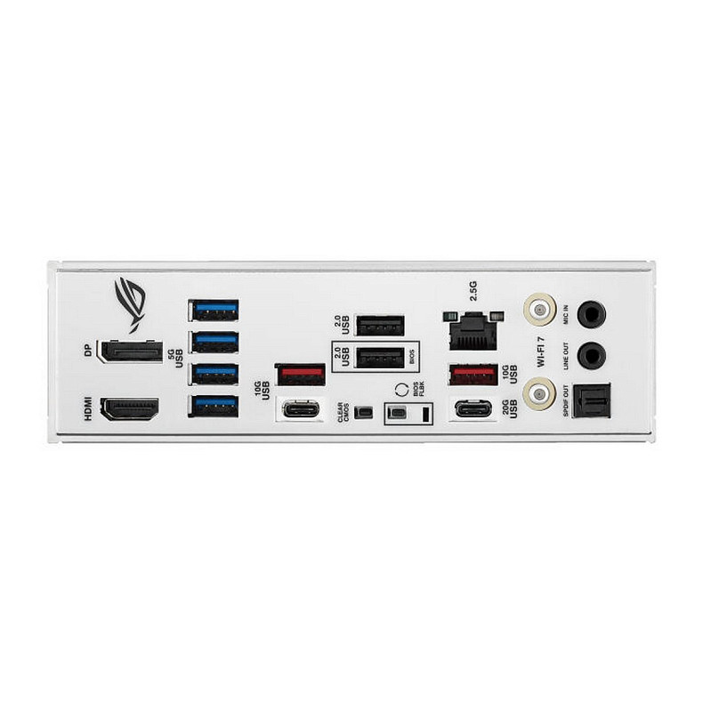 Материнcька плата ASUS ROG STRIX B850-A GAMING sAM5 B850 4xDDR5 M.2 HDMI DP Wi-Fi BT ATX білий