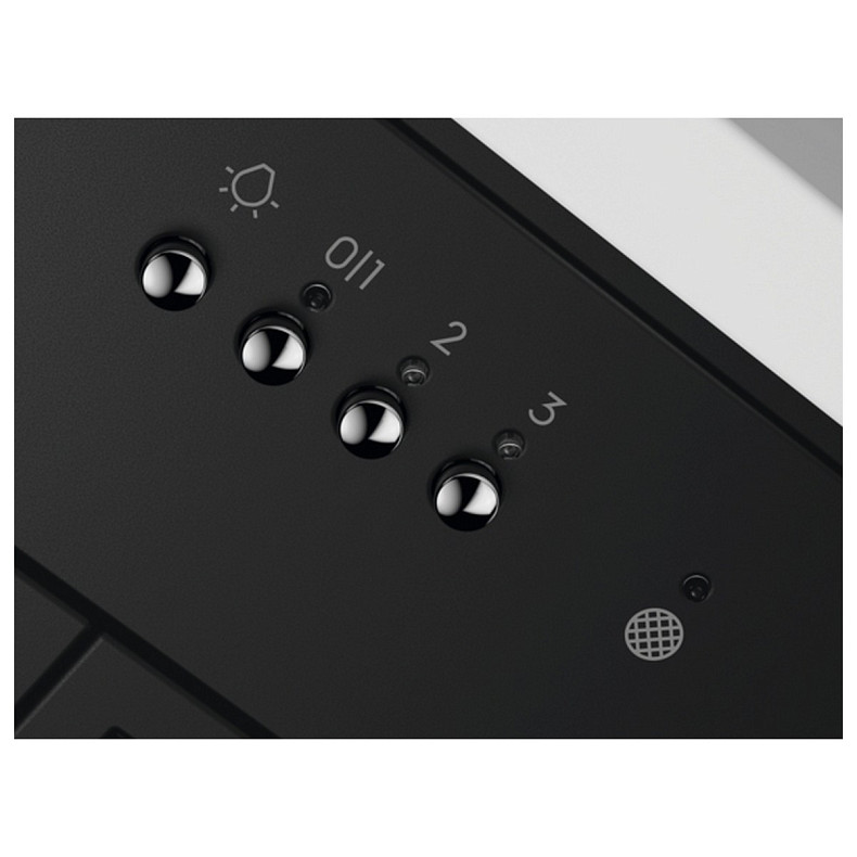 Витяжка Electrolux вбудована, 60см, 600м.куб/год., чорний