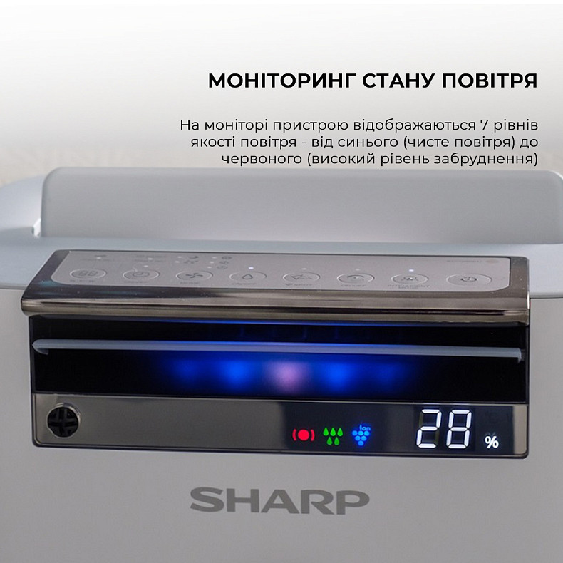 Воздухоочиститель с функцией увлажнения Sharp KC-G50EUW