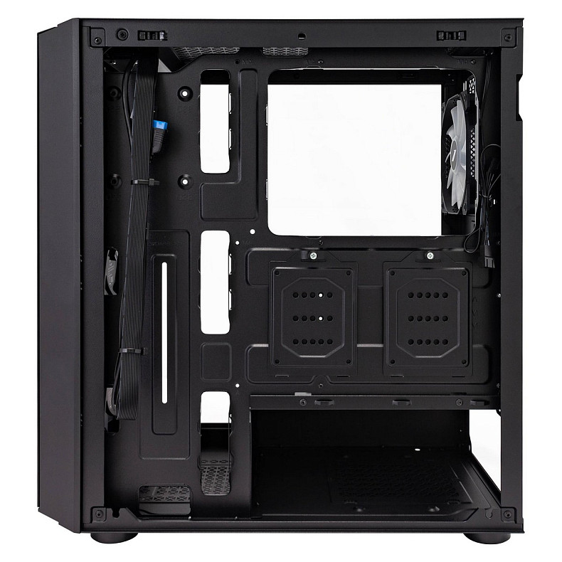 Корпус 1stPlayer T7-P-BK-4F1 Black 750W (T7-P-BK-4F1-PS-750FK-EU)