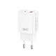 Сетевое зарядное устройство XO L130 (1USB-С, 1USB, 3А) PD, QC 3.0 White (L130.white)