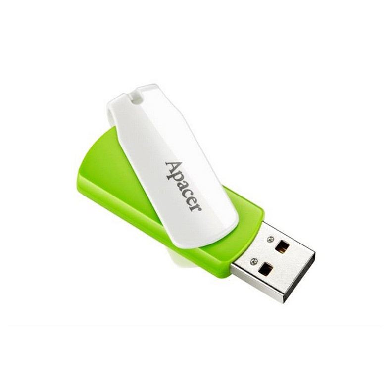 Флеш-накопитель Apаcer AH335 White/Green 64GB (AP64GAH335G-1)