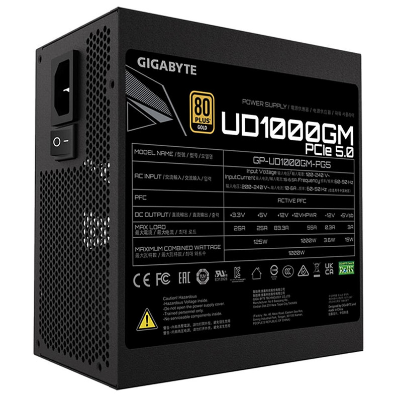Блок питания Gigabyte 1000W GP-UD1000GM PG5