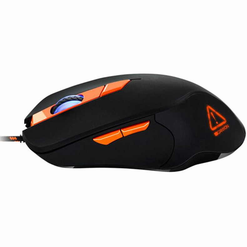 Мышка Canyon Eclector CND-SGM03RGB Black/Orange