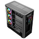 Корпус Modecom VOLCANO AQ200 ARGB MIDI FRONT LCD, 4x120mm fans BLACK без БЖ ATX